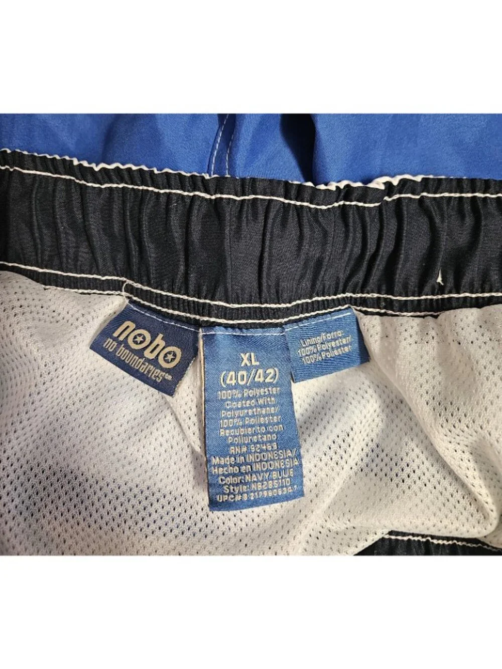 No Boundaries Men's Board Shorts Swim Trunks Lot of 2 XL 40/42 Blue Gray